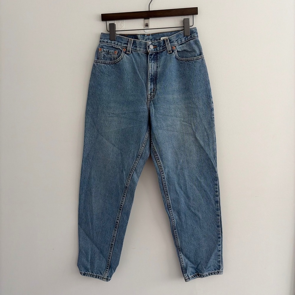Vintage Levis 550 Relaxed Fit Tapered Leg Jeans Medium Wash Made in USA 10 MIS S